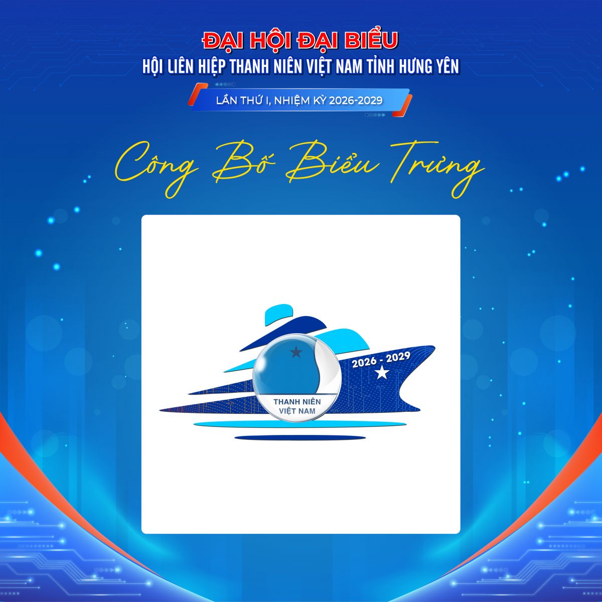 Công bố biểu trưng Đại hội đại biểu Hội LHTN Việt Nam tỉnh Hưng Yên lần thứ I, nhiệm kỳ 2026-2029