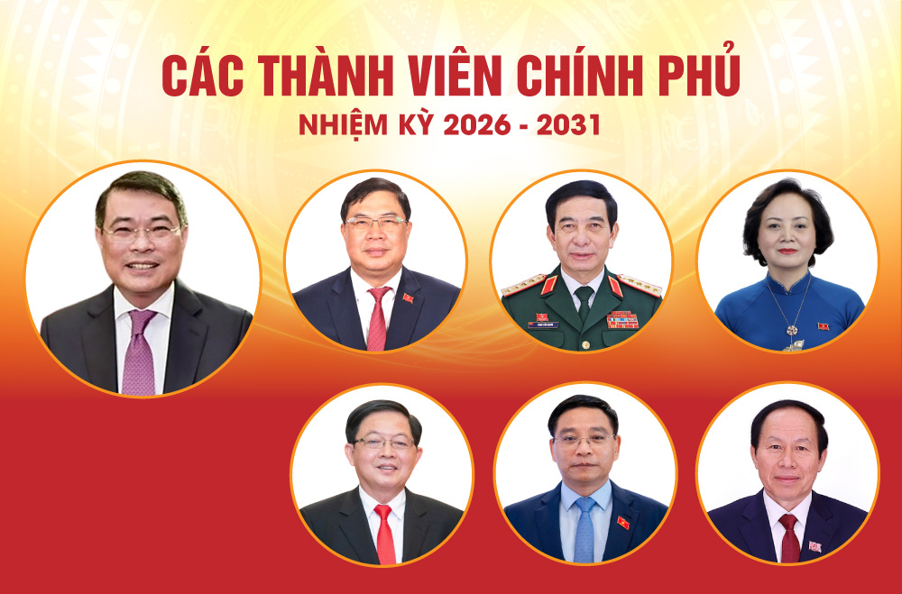 Thành viên Chính phủ nhiệm kỳ 2026-2031