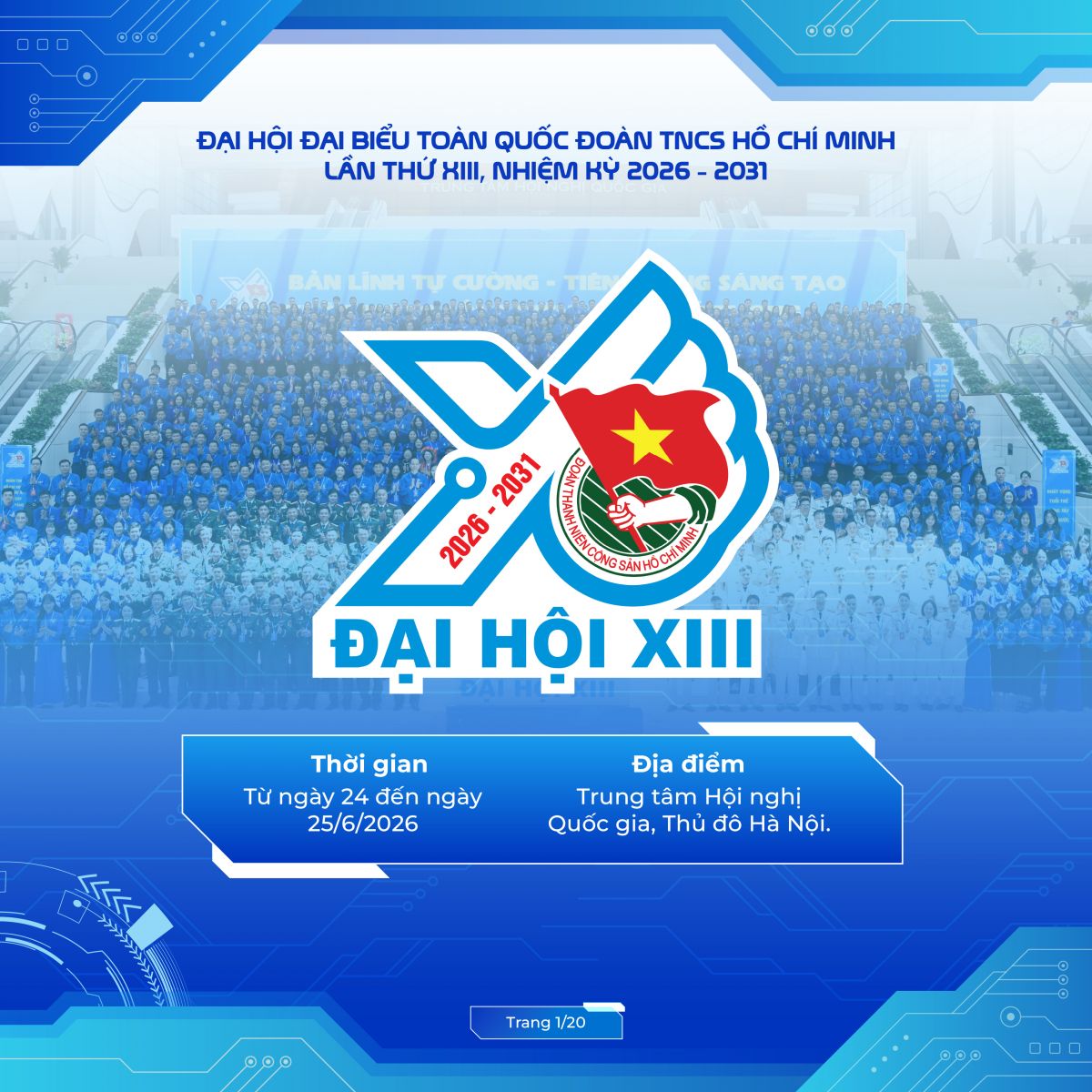 Công bố bộ infographic về kết quả Đại hội Đoàn toàn quốc lần thứ XIII
