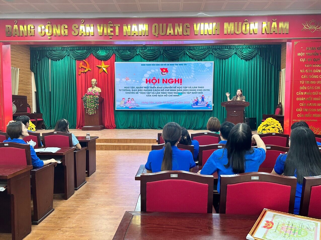 Tỉnh đoàn tổ chức Hội nghị học tập chuyên đề “Học tập và làm theo tư tưởng, đạo đức, phong cách Hồ Chí Minh" cho cán bộ đoàn và đoàn viên năm 2023