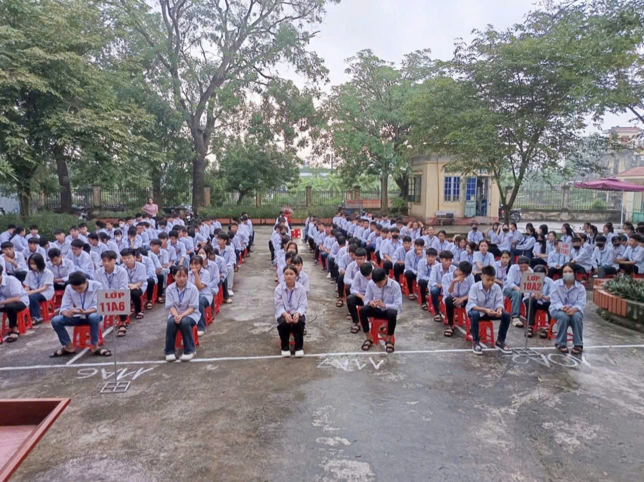 Đoàn Trung tâm GDNN - GDTX Kiến Xương: Học sinh chủ động lan tỏa thông điệp yêu thương