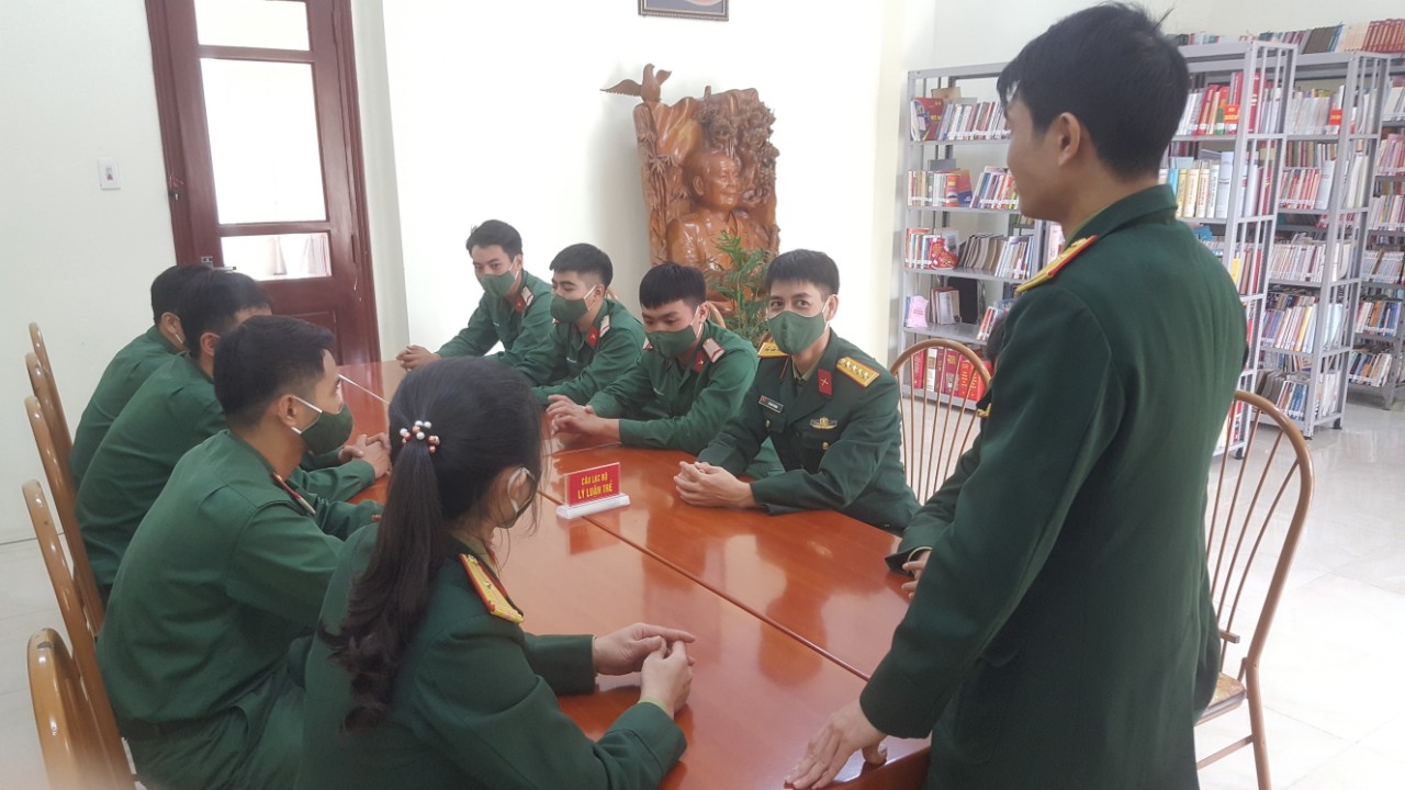 Đoàn Thanh niên Bộ Chỉ huy Quân sự tỉnh tổ chức sinh hoạt Câu lạc bộ Lý luận trẻ quý IIl/2021