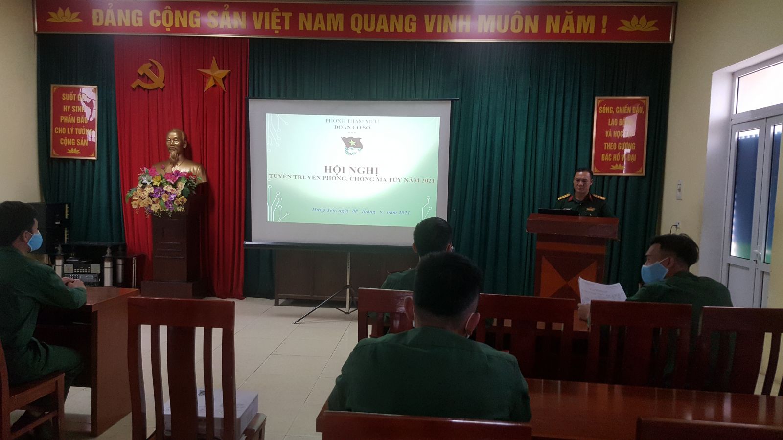 Đoàn Thanh niên Bộ Chỉ huy Quân sự tỉnh tổ chức Hội nghị tuyên truyền, phổ biến phòng, chống ma túy năm 2021