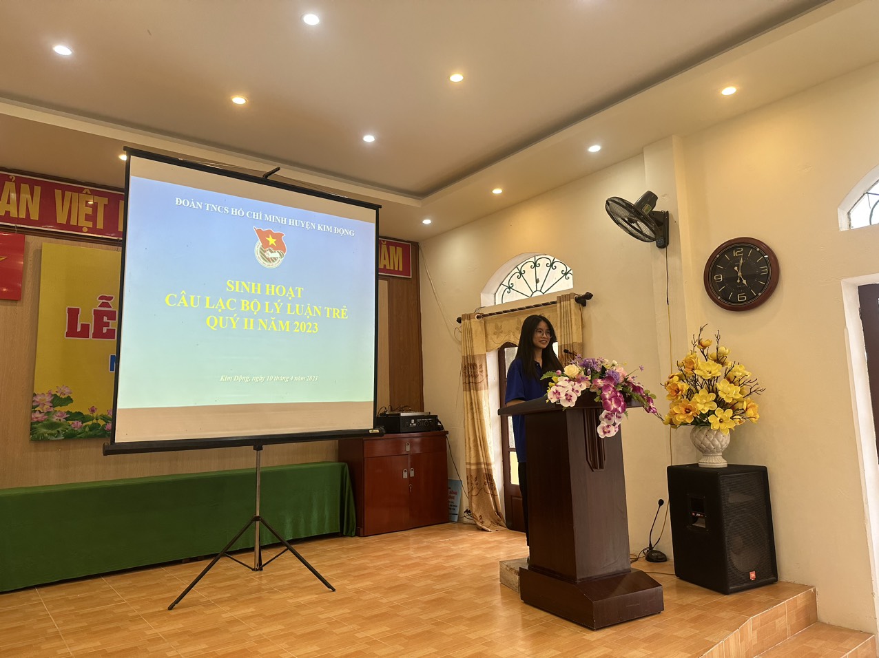Câu lạc bộ Lý luận trẻ huyện Kim Động tổ chức buổi sinh hoạt Câu lạc bộ Lý luận trẻ Quý II năm 2023