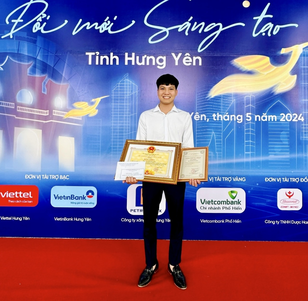 Gặp gỡ tác giả đoạt giải Nhất Cuộc thi khởi nghiệp đổi mới sáng tạo tỉnh Hưng Yên năm 2024