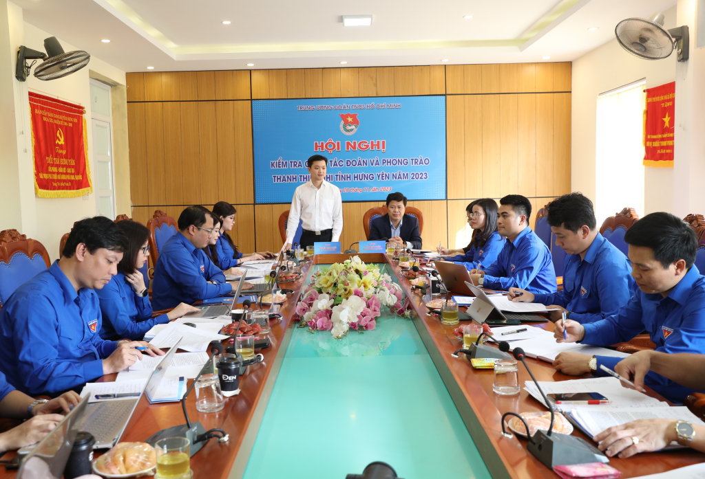 Đoàn công tác của Ban Bí thư Trung ương Đoàn kiểm tra công tác Đoàn và phong trào thanh thiếu nhi năm 2023 tại tỉnh Hưng Yên