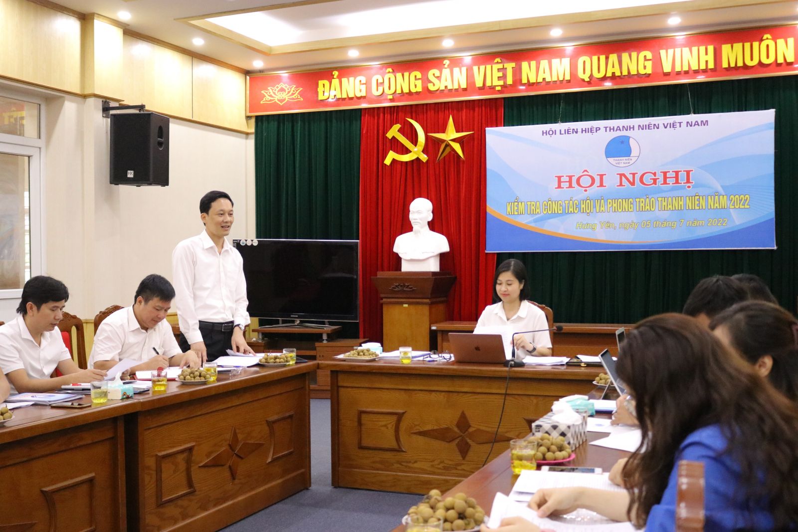 Trung ương Hội Liên hiệp Thanh niên Việt Nam kiểm tra công tác Hội và phong trào thanh niên năm 2022 tại tỉnh Hưng Yên