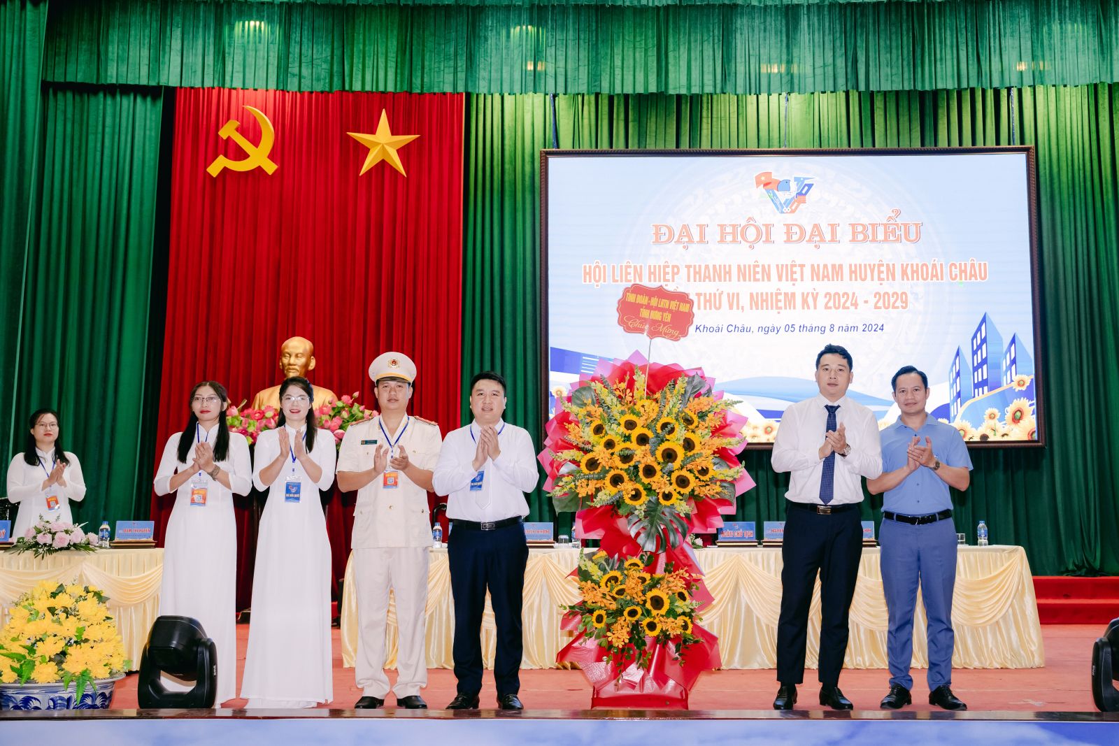 Đại hội Đại biểu Hội Liên hiệp Thanh niên Việt Nam huyện Khoái Châu lần thứ VI, nhiệm kỳ 2024 - 2029 