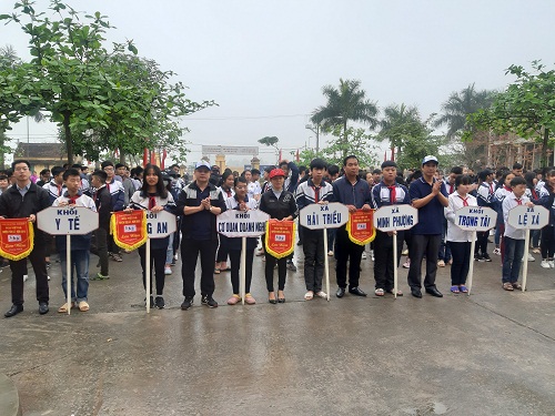 Huyện đoàn Tiên Lữ phối hợp tổ chức giải việt dã năm 2019