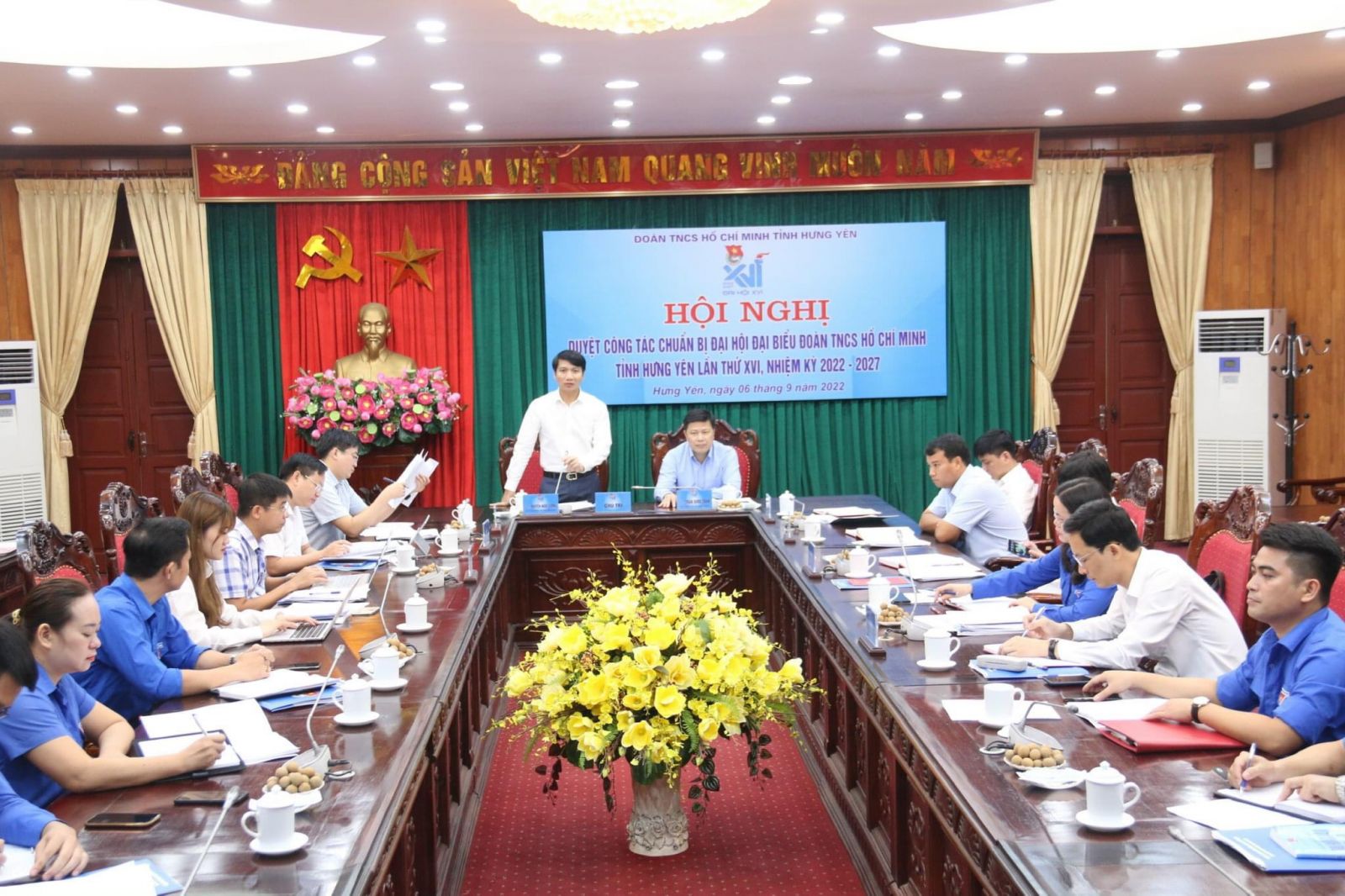 Đại hội đại biểu Đoàn TNCS Hồ Chí Minh tỉnh Hưng Yên lần thứ XVI, nhiệm kỳ 2022 - 2027 diễn ra trong 02 ngày 26, 27/9/2022