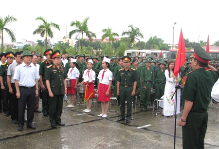 Lễ giao nhận quân đợt 2.2012