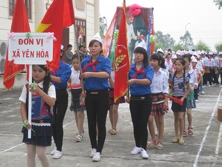 Gần 1000 thiếu nhi huyện Yên Mỹ tham gia Hội thi nghi thức Đội năm 2013