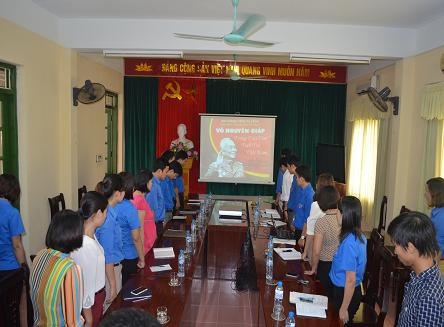 Tỉnh Đoàn tổ chức sinh hoạt chính trị với chủ đề Đại tướng Võ Nguyên Giáp trong trái tim tuổi trẻ Việt Nam