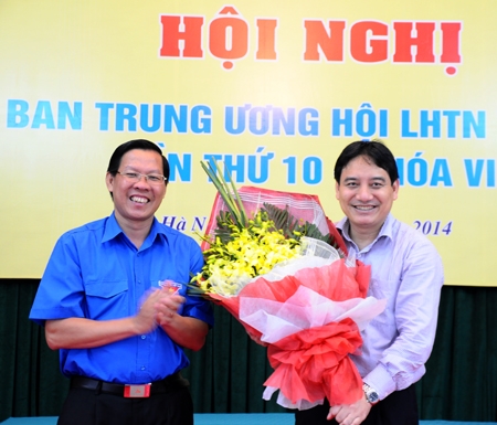 Anh Nguyễn Đắc Vinh giữ chức vụ Chủ tịch Ủy ban Trung ương Hội LHTN Việt Nam khóa VI