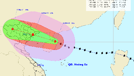 Tối nay bão đổ bộ vào Quảng Ninh - Hải Phòng