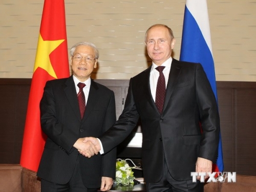 Tổng Bí thư Nguyễn Phú Trọng hội đàm với Tổng thống Nga Putin