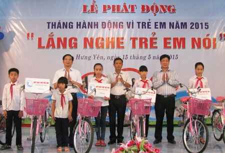 Hưng Yên: Phát động Tháng hành động Vì trẻ em năm 2015