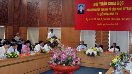 Hội thảo khoa học quốc gia "Đồng chí Nguyễn Văn Linh với cách mạng Việt Nam và quê hương Hưng Yên"