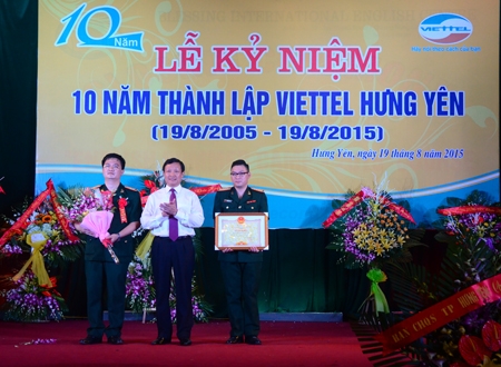 Chi nhánh Viettel Hưng Yên kỷ niệm 10 năm thành lập