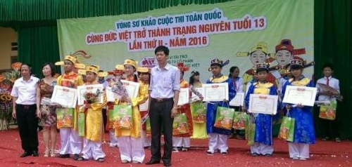 Nhà xuất bản Dân Trí - Công ty Cổ phần Thực phẩm Đức Việt (Hà Nội) Tổ chức sơ khảo cuộc thi toàn quốc “Cùng Đức Việt trở thành Trạng Nguyên tuổi 13” lần thứ II năm 2016