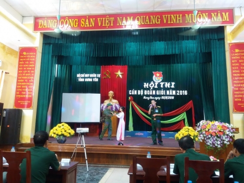 Bộ CHQS tỉnh Hưng Yên tổ chức Hội thi cán bộ Đoàn giỏi năm 2016