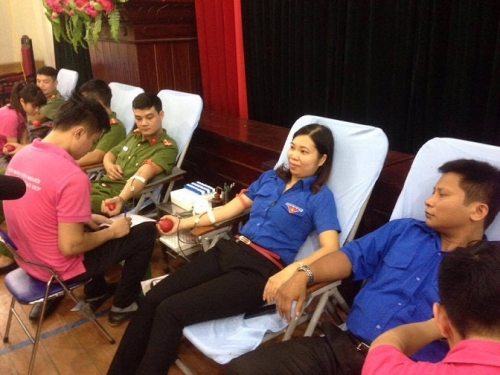 Huyện đoàn Tiên Lữ tổ chức Ngày hội hiến máu tình nguyện năm 2016