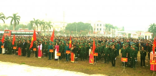 Hưng Yên sôi nổi các hoạt động  giao quân năm 2017