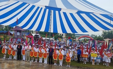 Ban chỉ đạo hoạt động hè huyện Văn Lâm tổ chức Hội trại hè thanh, thiếu nhi năm 2017
