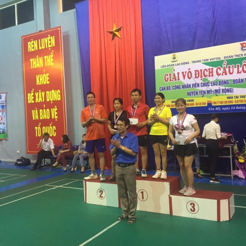 Huyện Yên Mỹ tổ chức thành công Giải Cầu lông Đoàn thanh niên