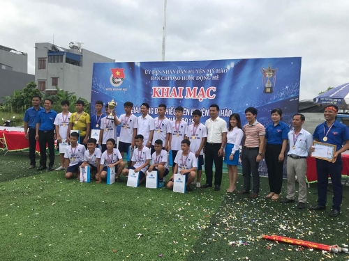 Mỹ Hào tổ chức Giải bóng đá thiếu niên hè năm 2018