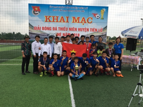 Huyện Tiên Lữ tổ chức Giải bóng đá thiếu niên hè năm 2018