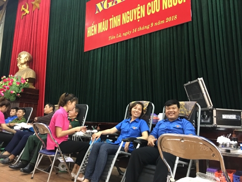 Huyện đoàn Tiên Lữ tổ chức Ngày hội “Hiến máu tình nguyện” đợt 2 năm 2018